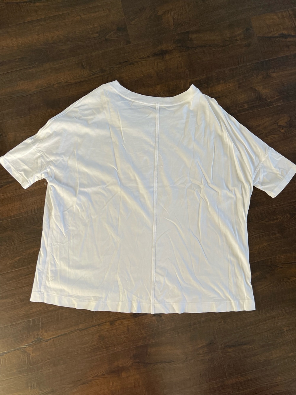LULULEMON Fundamental Oversized White Crewneck Tee Shirt Quick Dry Pima Cotton - Picture 5 of 8